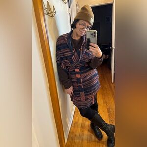 Ecote Poncho Sweater Coat - Size Small